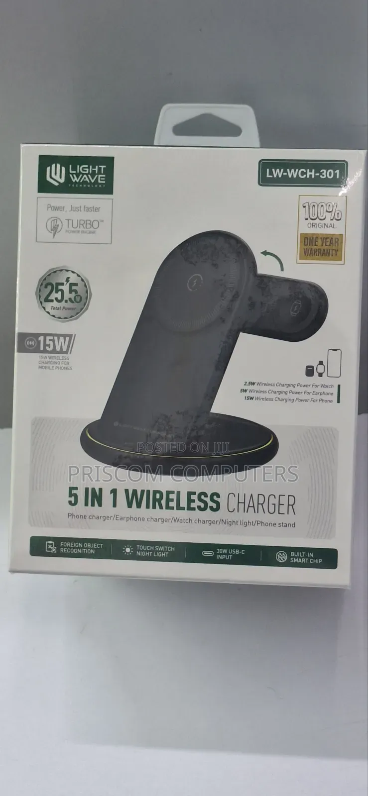 Lightwave Wireless Charger for Phones, Earphones, Watch
