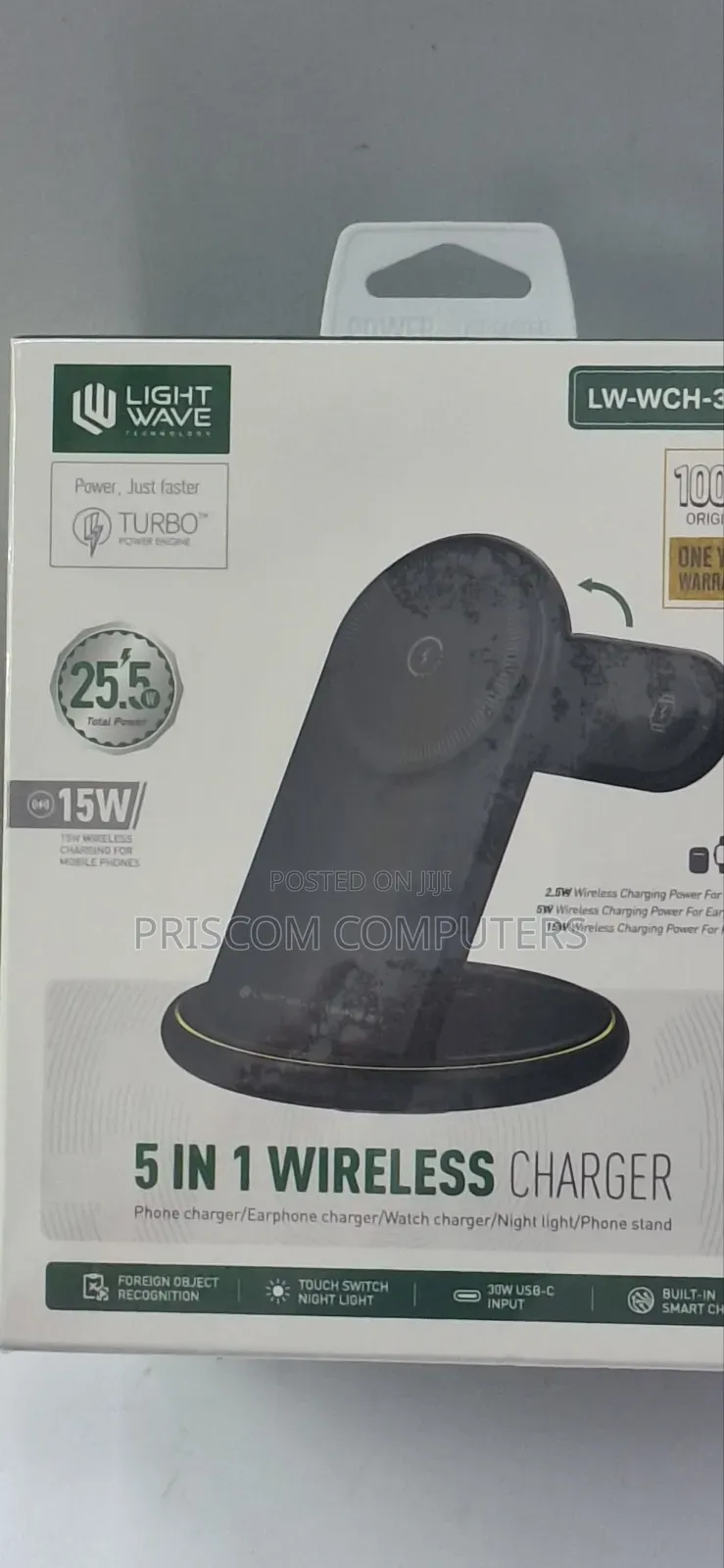 Lightwave Wireless Charger for Phones, Earphones, Watch