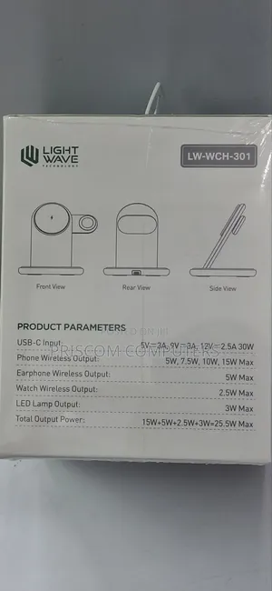 Lightwave Wireless Charger for Phones, Earphones, Watch