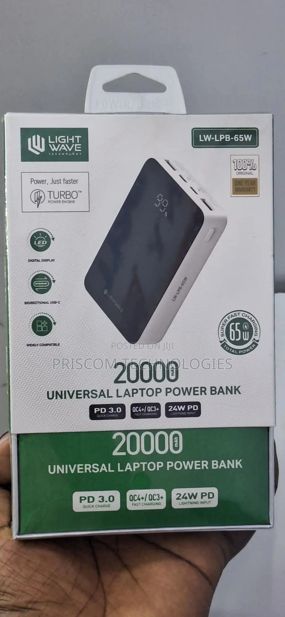20000MAH Superfast Laptop Computer Power Bank With Warranty