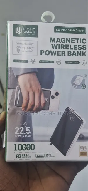 10000MAH 22.5W Lightwave Wireless Power Bank 1 Year Warranty