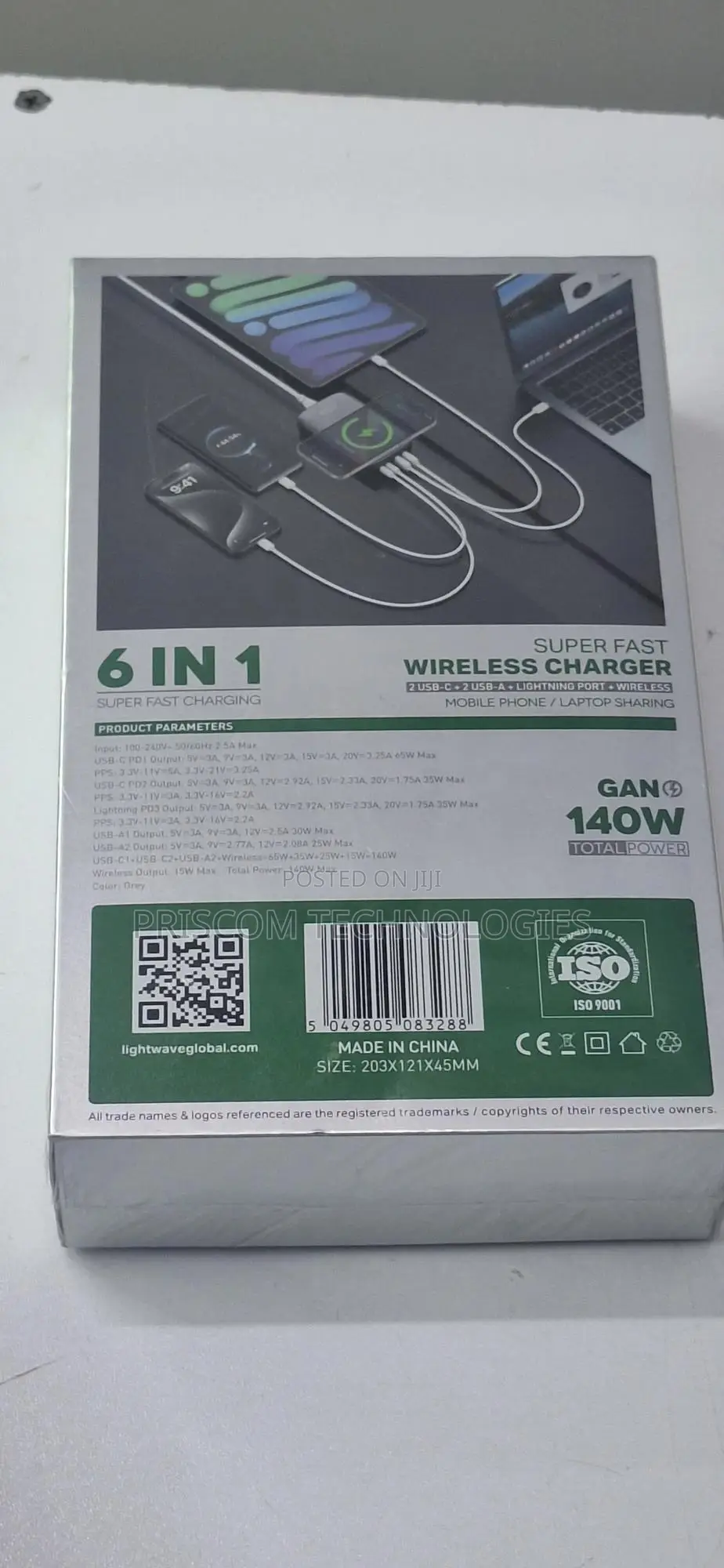 6 in 1 Super Fast Wiress Charger for Phones, Laptops,Desktop