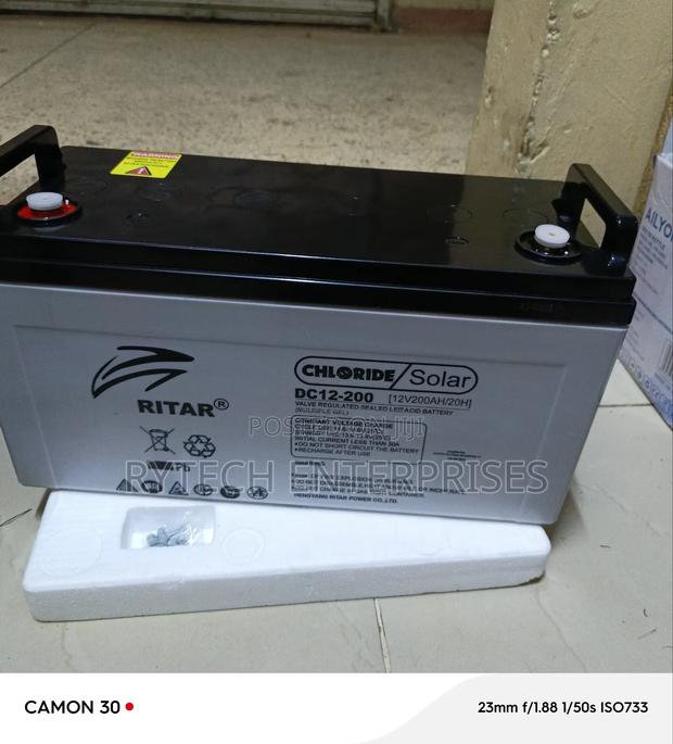 Deep Cycle Gel Battery, 200ah, 12v/ 20H