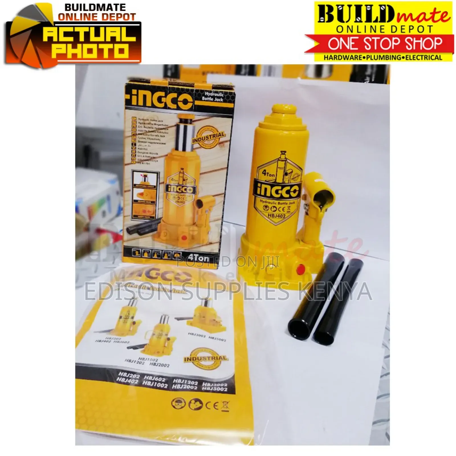 Bottle Jack 4 Ton Ingco Hydraulic 4ton Bottle Jack Stand