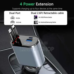 Car Charger 4 in 1 Super Fast Charger