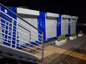 Container Stalls for Business-Ready With Electical Wiring.
