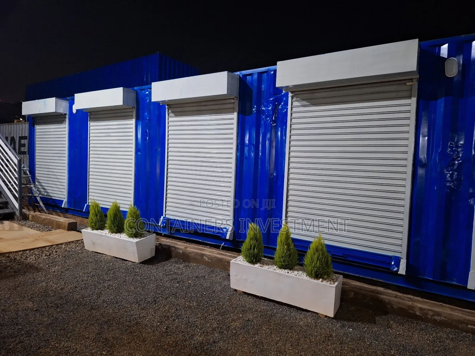 Container Stalls for Business-Ready With Electical Wiring.