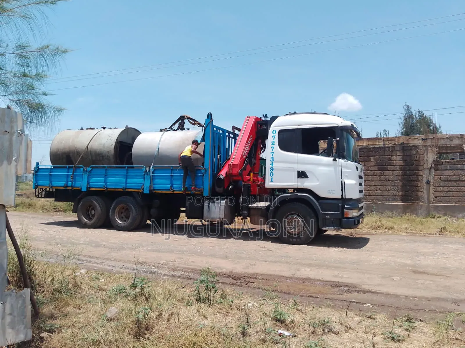 Hiab Crane Truck for Hire (Self Loading Lifting Truck)