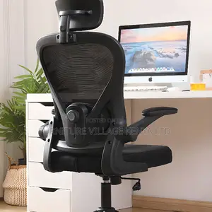 Midnight Black Ergonomic Mesh Study Chair