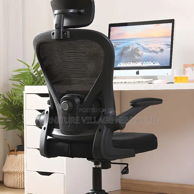 Midnight Black Ergonomic Mesh Study Chair