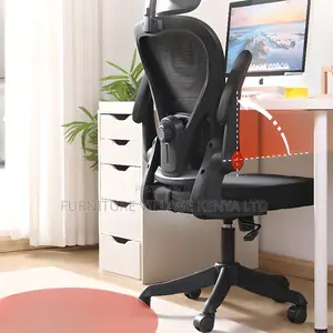 Midnight Black Ergonomic Mesh Study Chair