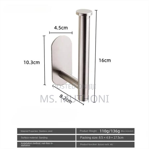 Adhesive Toilet Roll Paper Holder - thumbnail 3