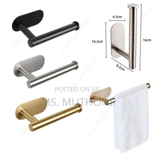 Adhesive Toilet Roll Paper Holder - thumbnail 4