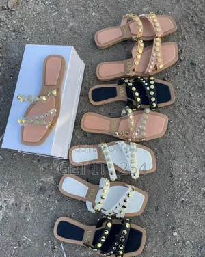 Double Strap High Quality (ZARA) Slip~On Sandals*