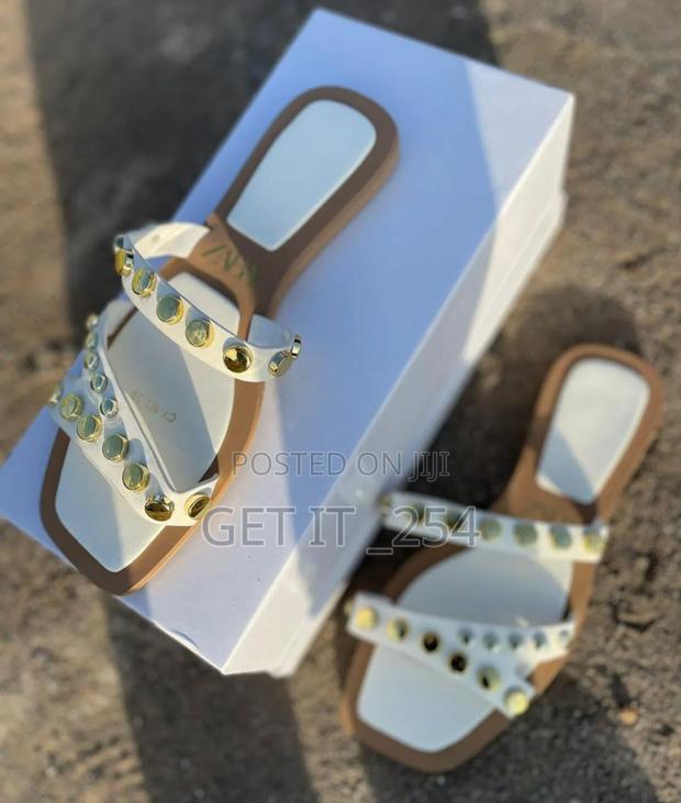 Double Strap High Quality (ZARA) Slip~On Sandals* - thumbnail 4