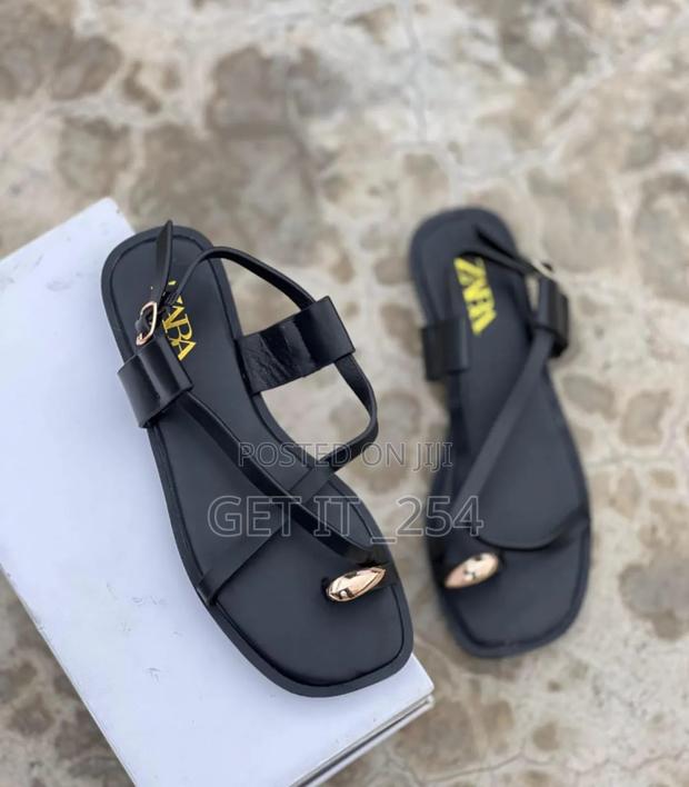 High Quality Leather (Zara) Sandles - thumbnail 5
