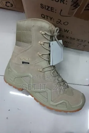Delta Military Tactical Leather Boot - Brown Sizes 40-45