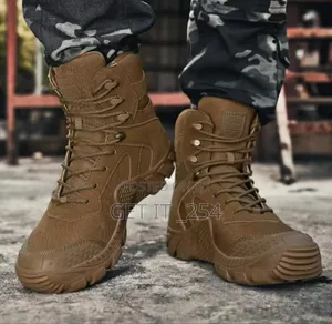 Delta Military Tactical Leather Boot - Brown Sizes 40-45