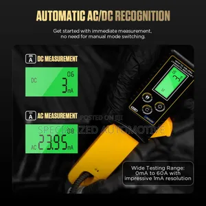 Handheld Clamp Meter Ac Dc Leakage Current Tester