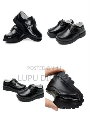 Boys Leather School Shoes 26-40 - thumbnail 2