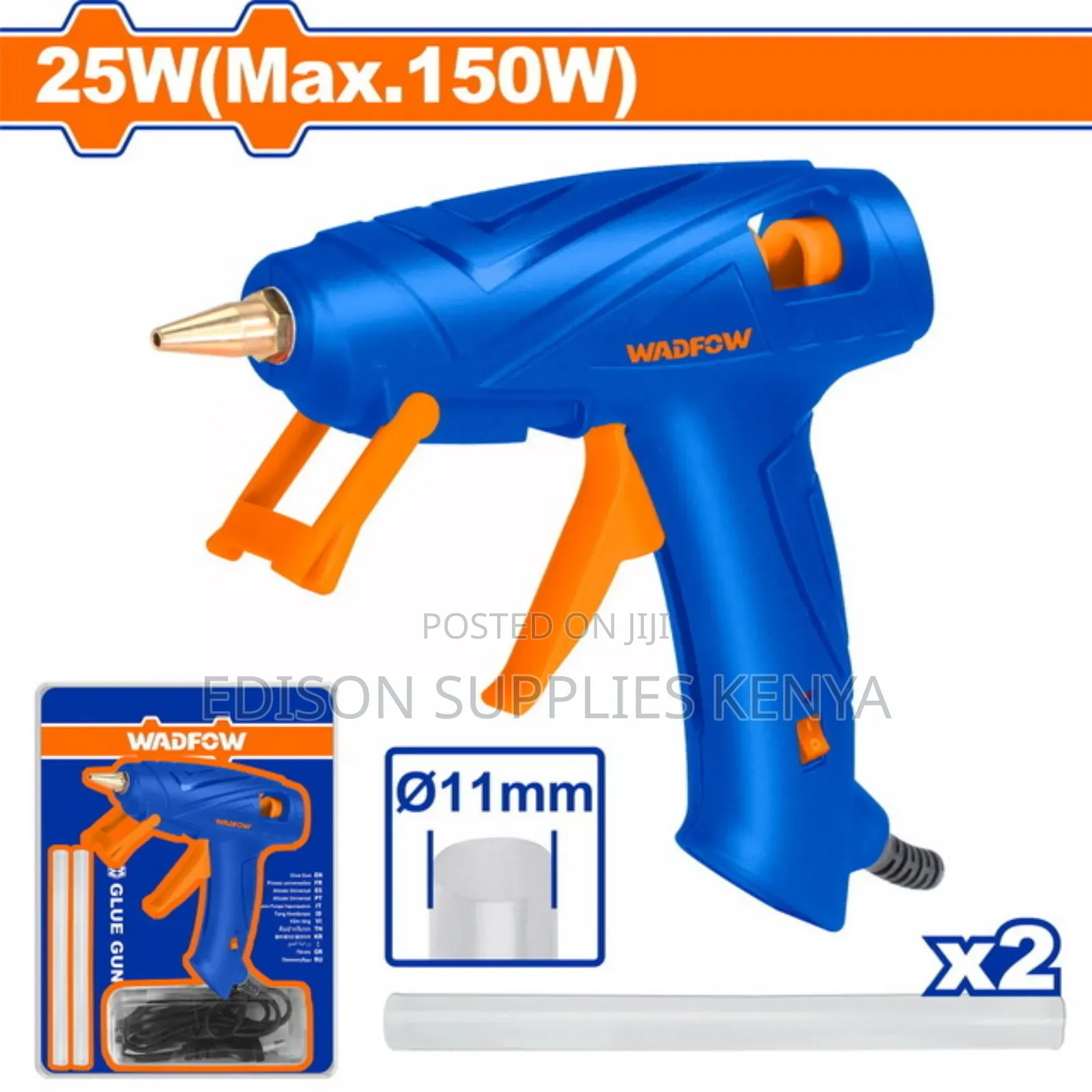 WADFOW Glue Gun 25W /150watts + Free Melt Glue Sticks 11mm