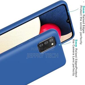 Samsung Galaxy A03S Case Silicone Case Design Soft Gel-Blue - thumbnail 2