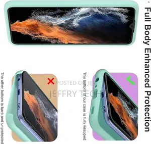 Galaxy A04E Case Soft Liquid Silicone Anti-Scratch-Green