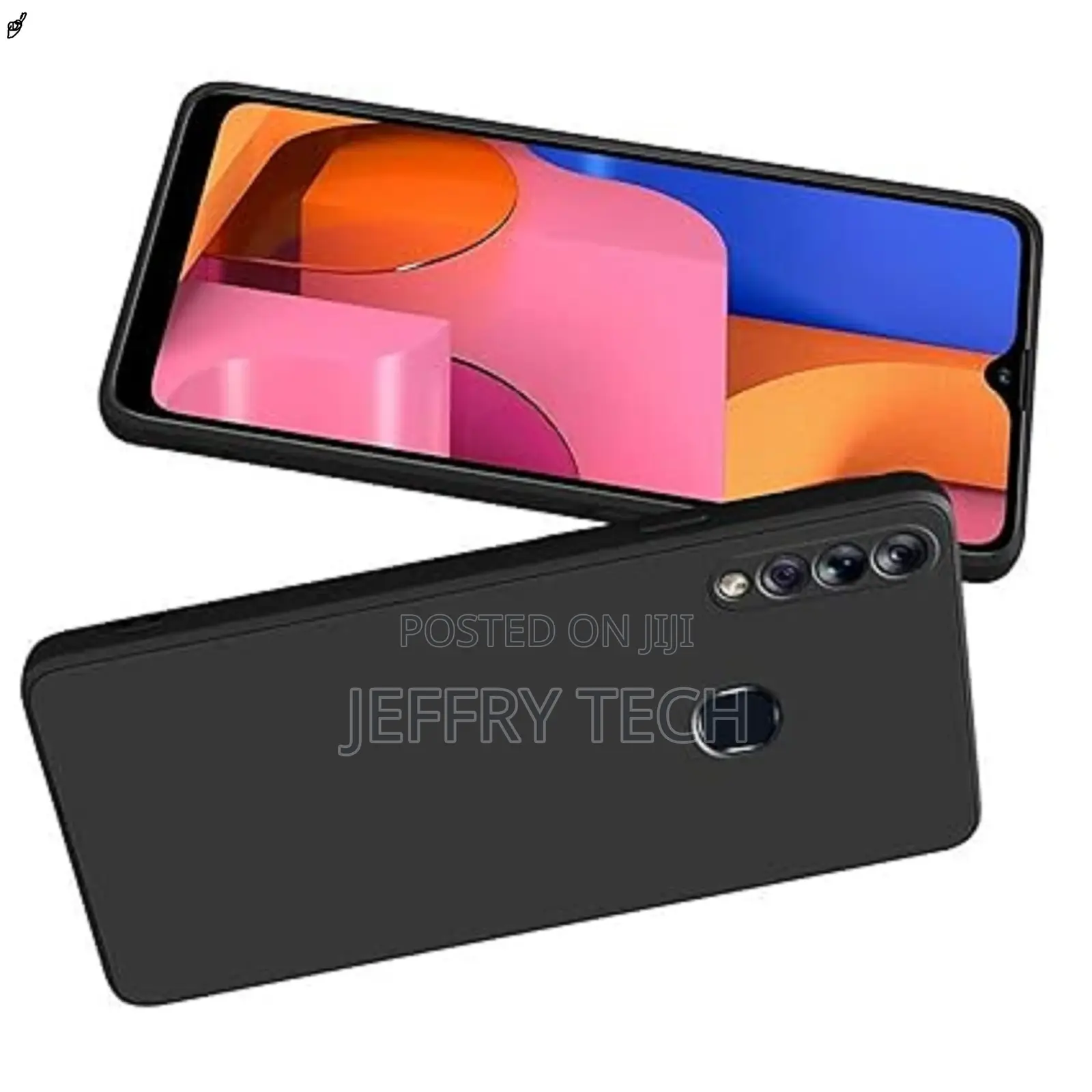 Silicone Soft Case for Samsung Galaxy A20s (Black)