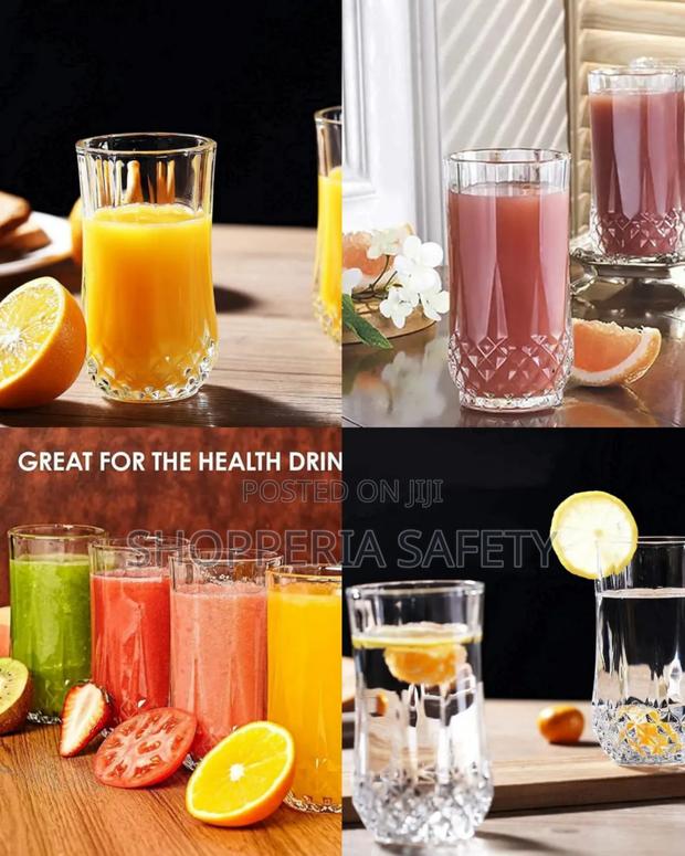 6 PCS Crystal Tall Glass - main view