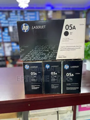 Glowing HP 05A Black Laserjet Toner