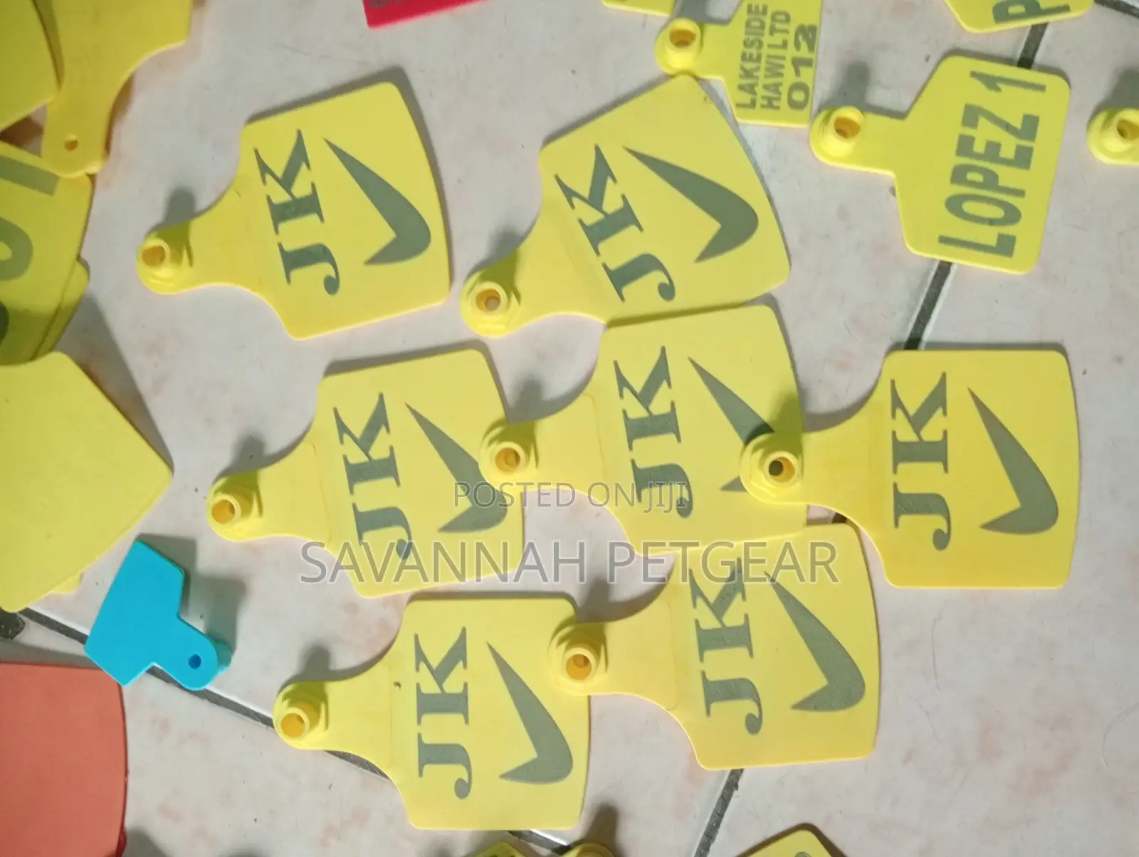 Cow, Goat, and Sheep Ear Tags - Assorted Customized