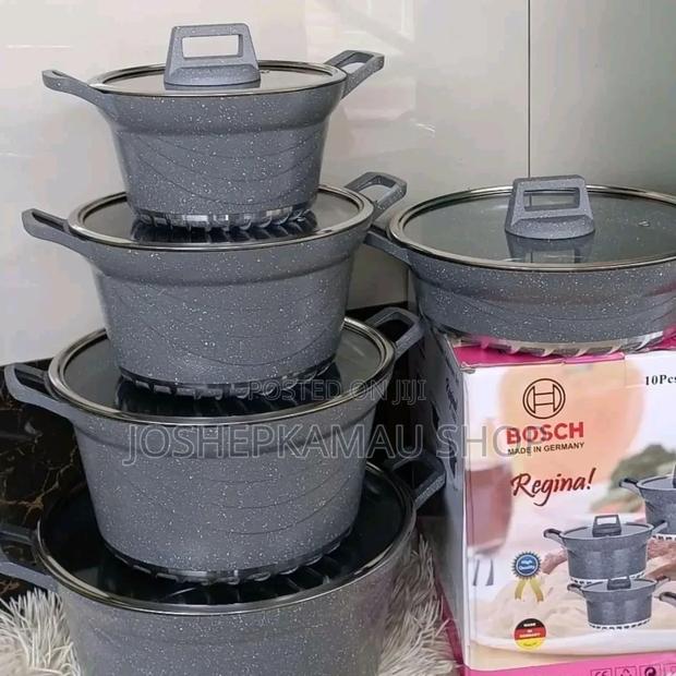 High Quality Bosch 10pc Granite Set Cookwares
