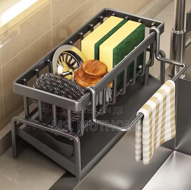 Multifunctional Sink Sponge Detergent Storage Rack* - main view