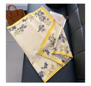 Luxury Floral Print Women Winter Scarf