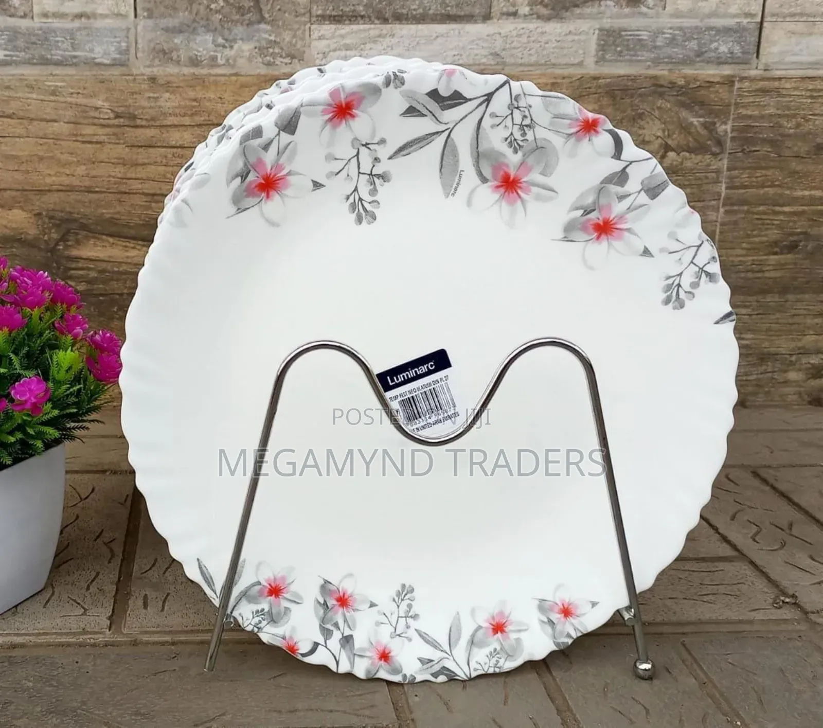 6pc Luminarc Dinner Plates Size 27cm