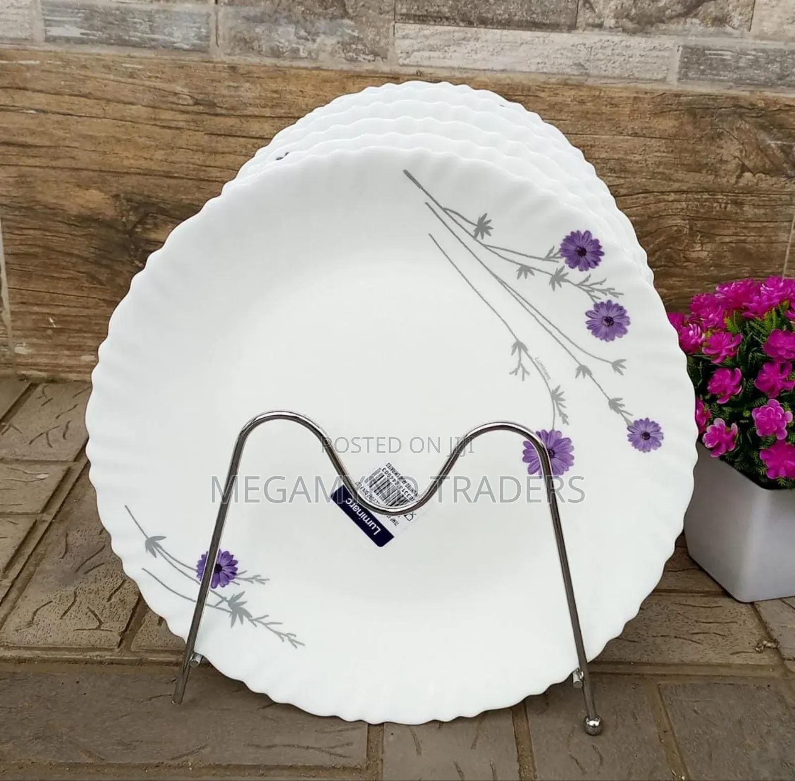 6pc Luminarc Dinner Plates Size 27cm