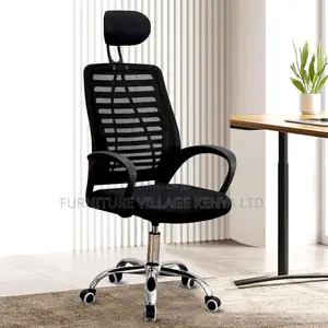 Headrest Chair; High-Back Ergonomic Executive Seat