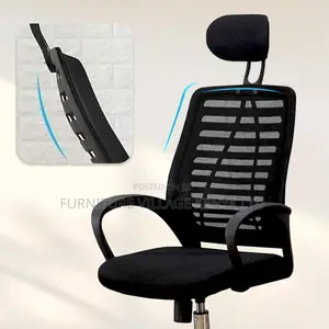 Headrest Chair; High-Back Ergonomic Executive Seat