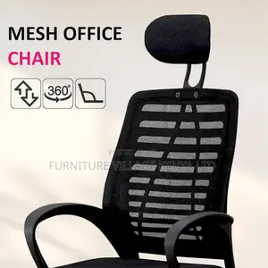 Headrest Chair; High-Back Ergonomic Executive Seat