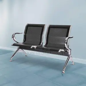 2-Seat Reception Chair for Airport Salon Office School