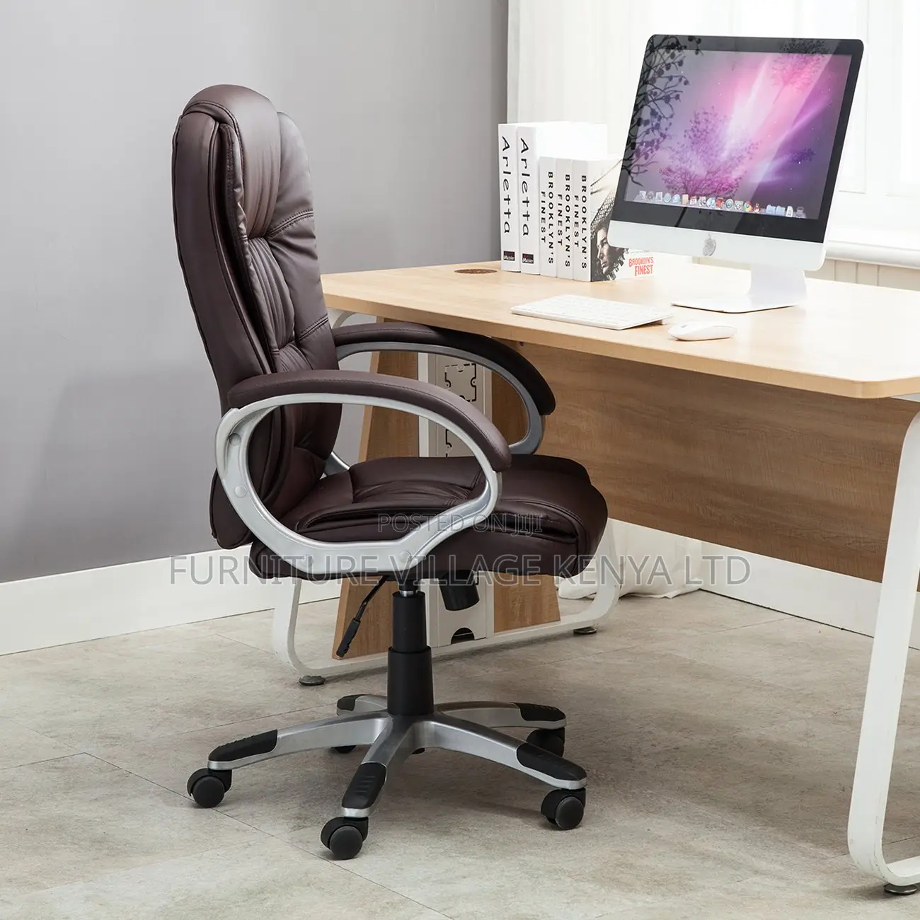 Office Chair: Blissful Leather High Back Office Chair