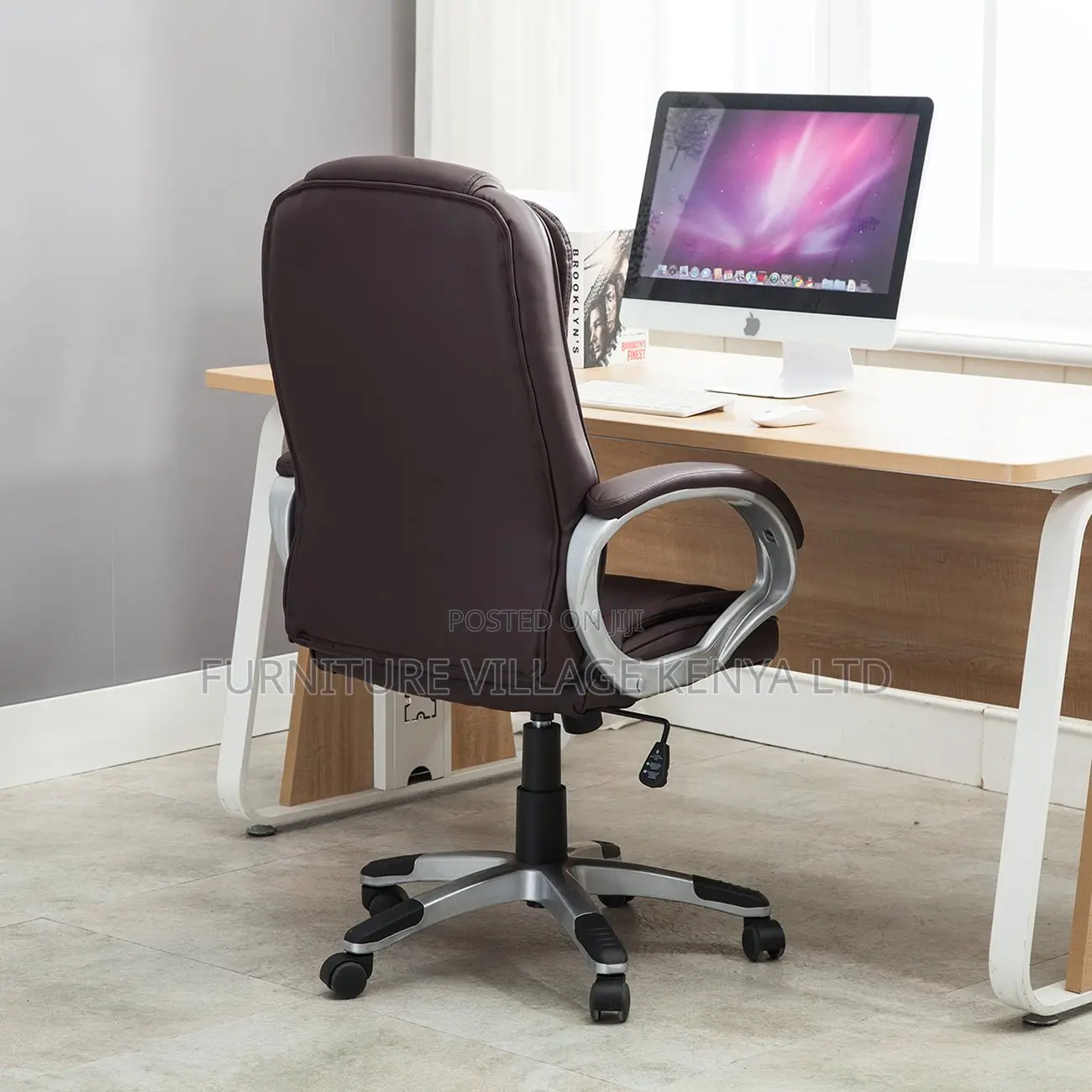 Office Chair: Blissful Leather High Back Office Chair
