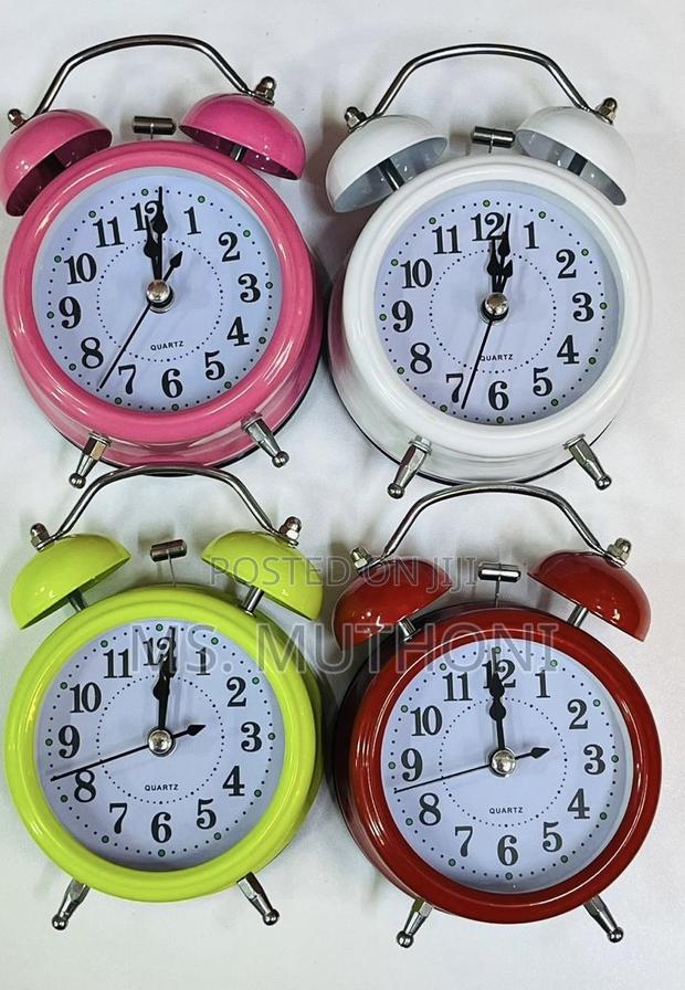 Classic Bell Mini Alarm Clock Quartz Movement Bedside Clock