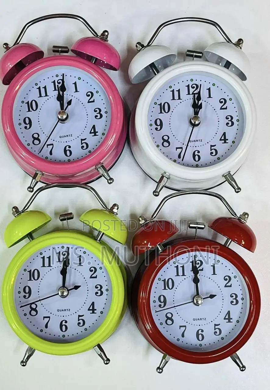 Classic Bell Mini Alarm Clock Quartz Movement Bedside Clock