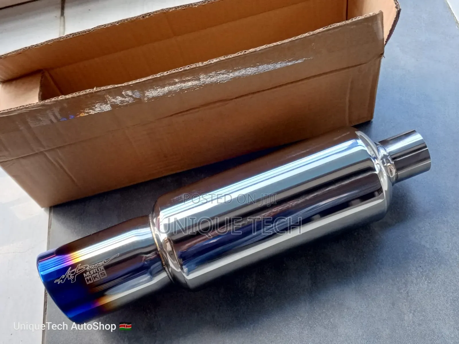 HKS Stainless Steel Muffler Exhaust – 2" Inlet, 3.5"Outlet
