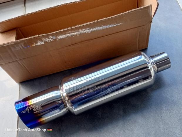HKS Stainless Steel Muffler Exhaust – 2" Inlet, 3.5"Outlet
