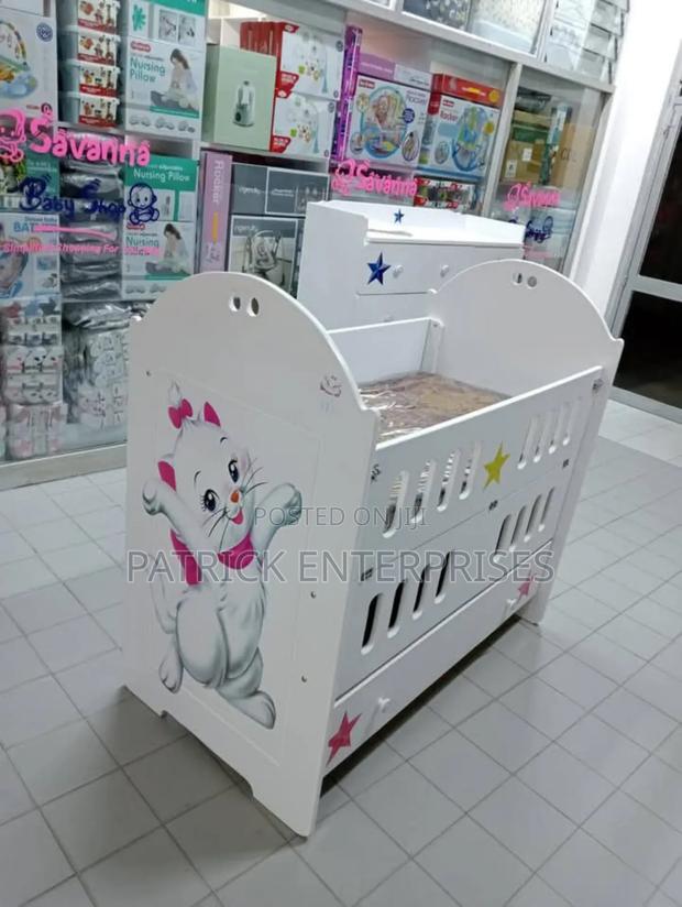 Modern Mdf Baby Cot 4 By 2 Fitt