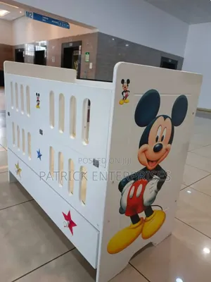 Modern Mdf Baby Cot 4 By 2 Fitt