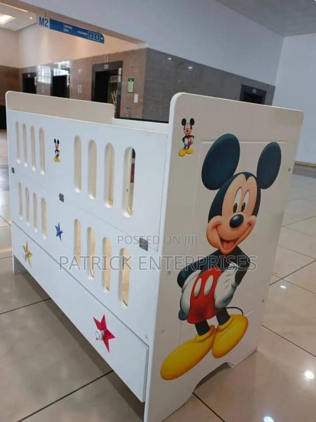 Modern Mdf Baby Cot 4 By 2 Fitt