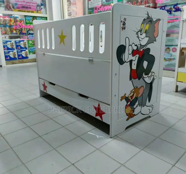 Modern MDF Baby Cot 4 By 2 Fitt - main view